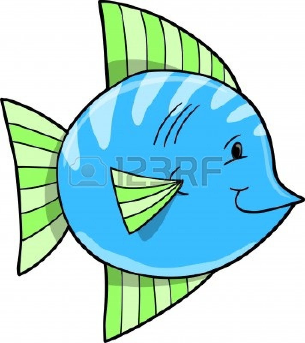 Cute Blue Fish Clipart 6542020 Cute Blue Fish Vector Illustration Jpg