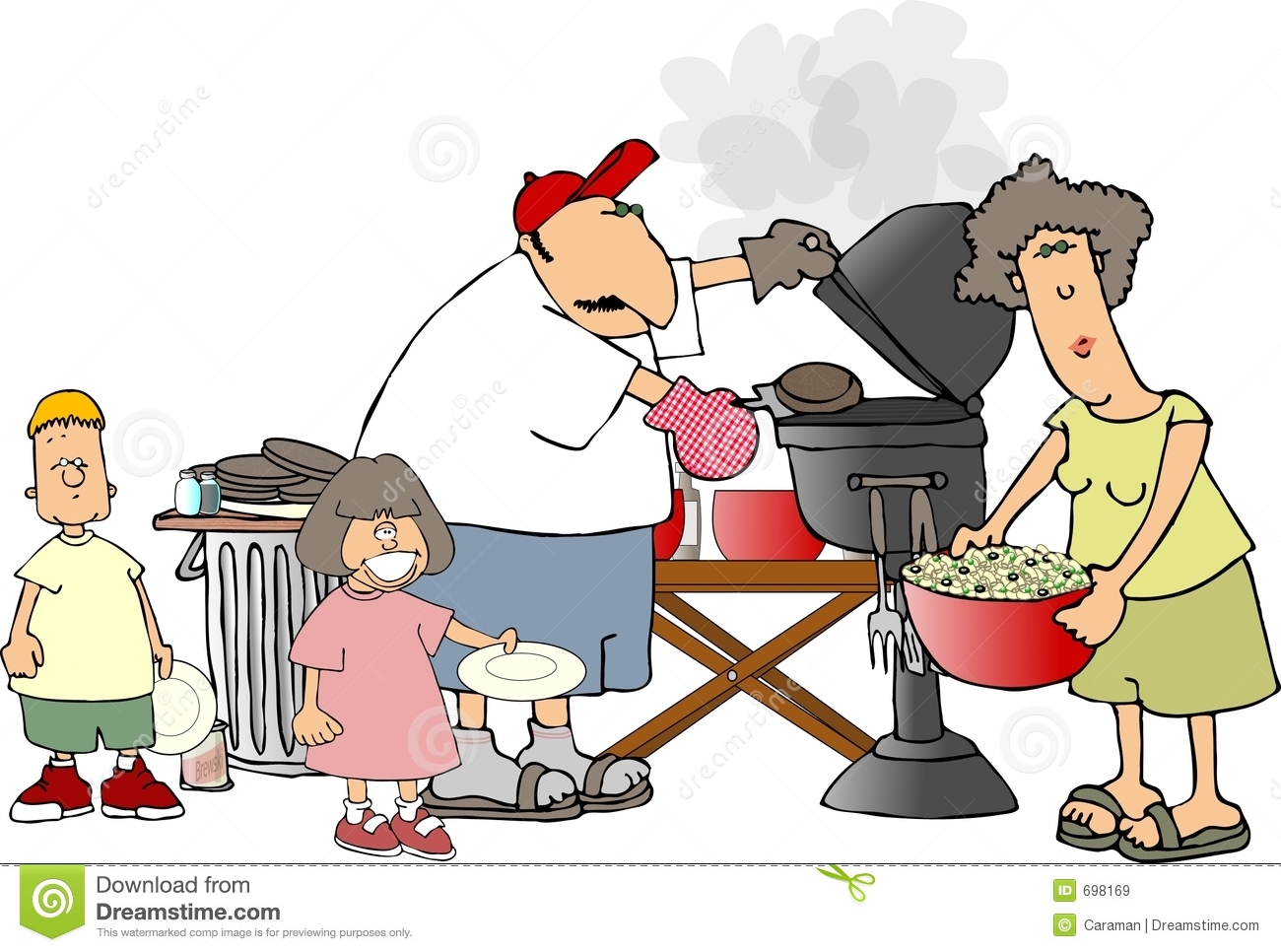 Family Bbq Royalty Free Stock Images   Image  698169