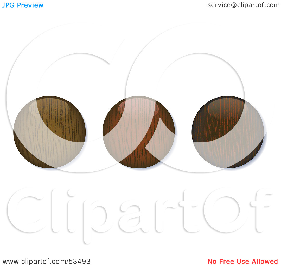 Free  Rf  Clipart Illustration Of A Digital Collage Of Three Round