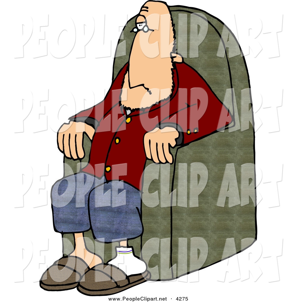 Man In An Armchaircaucasian Man In An Armchair By Dennis Cox    4275
