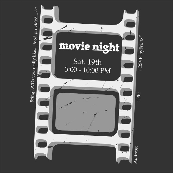Movie Night Ticket Clip Art At Clker Com   Vector Clip Art Online