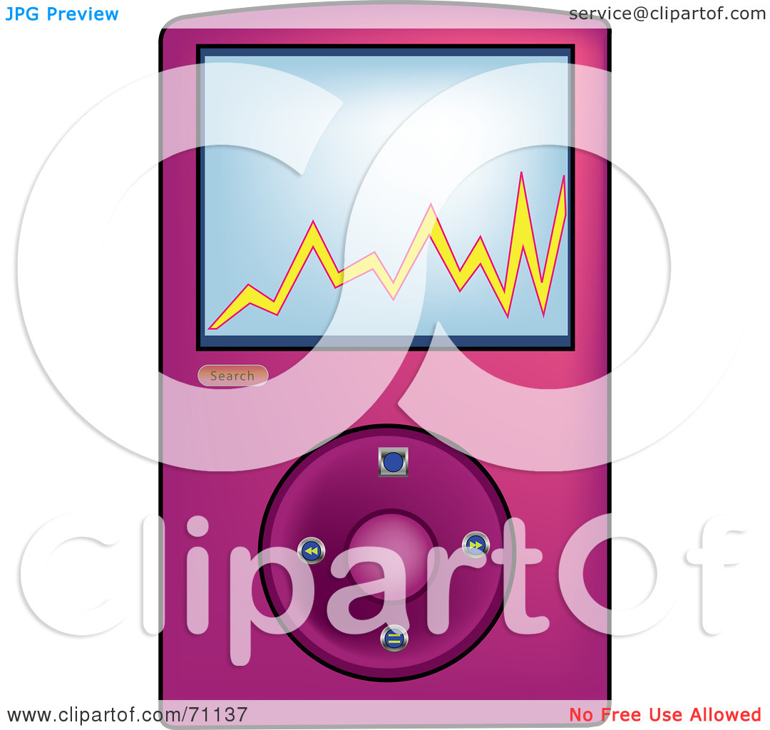 Pink Ipod Clip Art Royalty Free  Rf  Clipart
