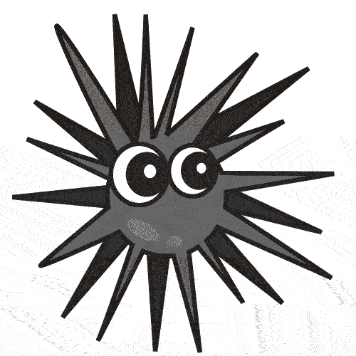 Pix For   Cartoon Sea Urchin   Cliparts Co