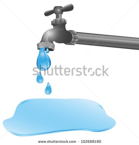 Puddle Of Water Clipart Illustration Of A Tap Dripping