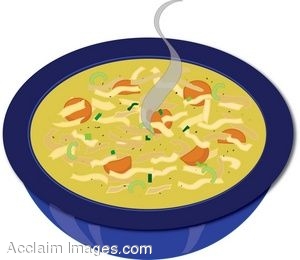 Royalty Free Clipart Illustration Of A Bowl Of Chicken Noodle Soup