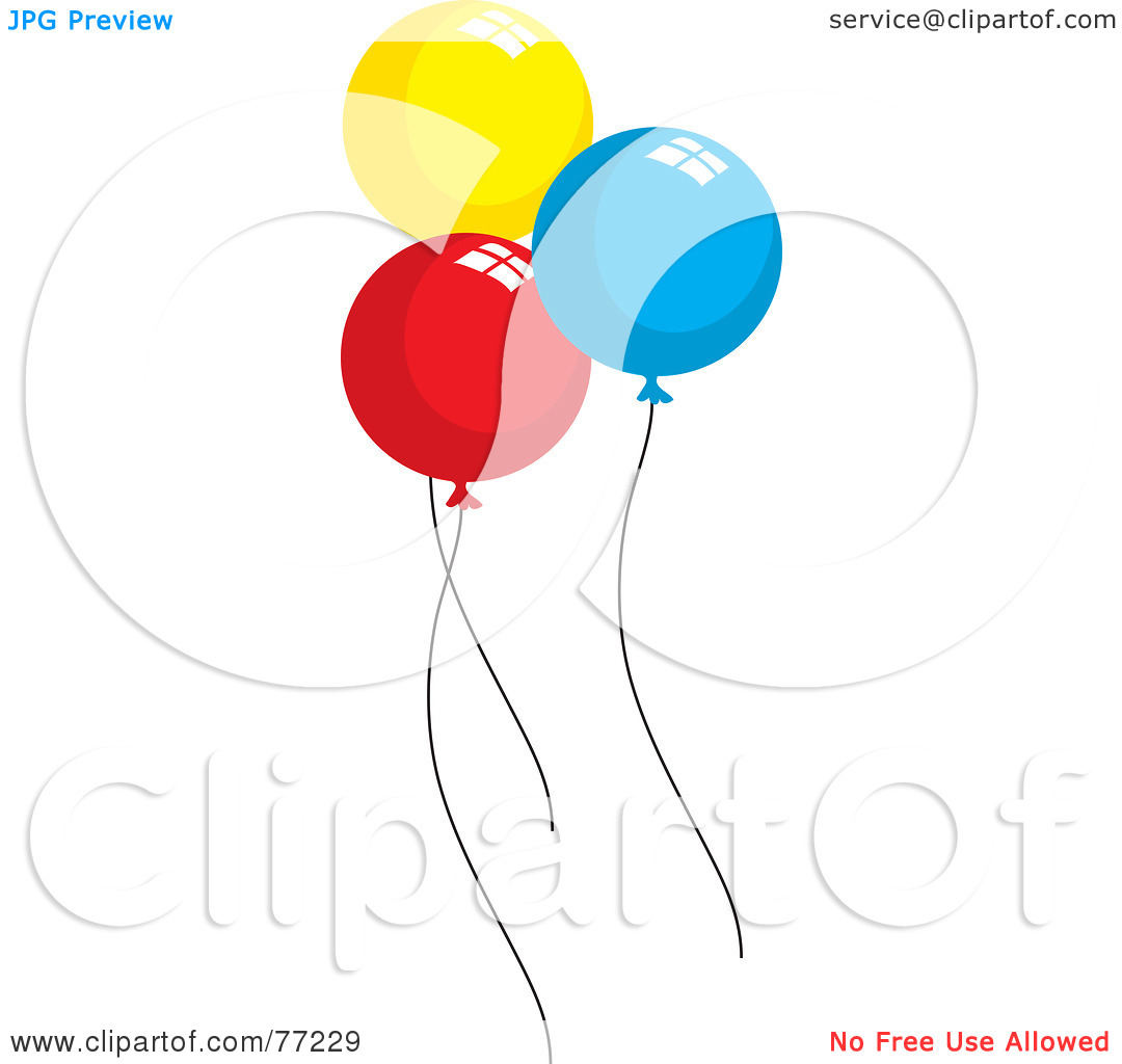 Royalty Free  Rf  Clipart Illustration Of Three Round Yellow Red And