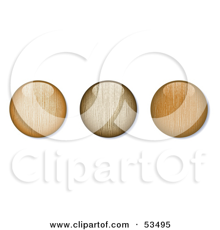 Royalty Free  Rf  Clipart Of Wood Buttons Illustrations Vector