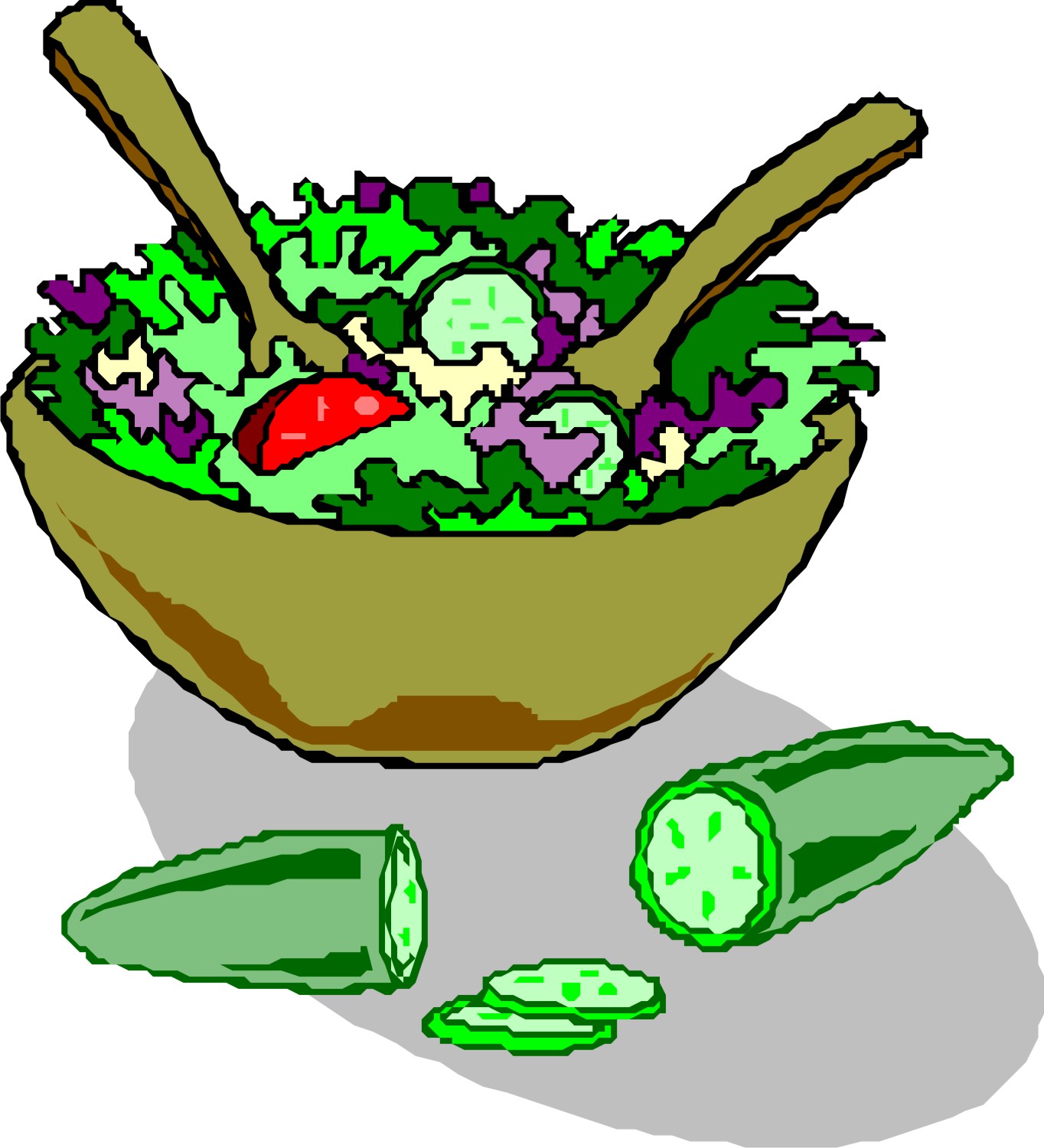 Salad Clip Art Black And White   Clipart Panda   Free Clipart Images