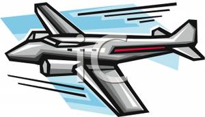 Small Jet Airplane   Royalty Free Clipart Picture