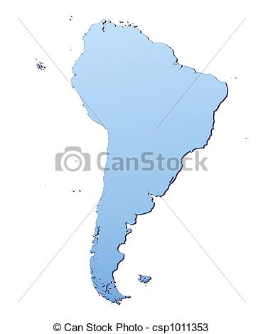 Stock Illustration   South America Map   Stock Illustration Royalty