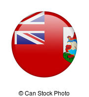 The Bermuda Islands Flag In The Form Of A Glossy Icon