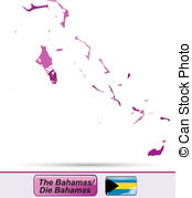 Bahama Map Vector Clipart And Illustrations