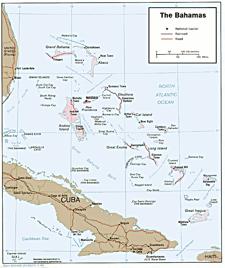 Bahamas Map Clipart
