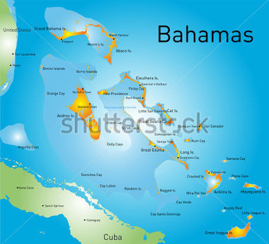 Bahamas Vector Color Map Country Stock Vector   Clipart Me