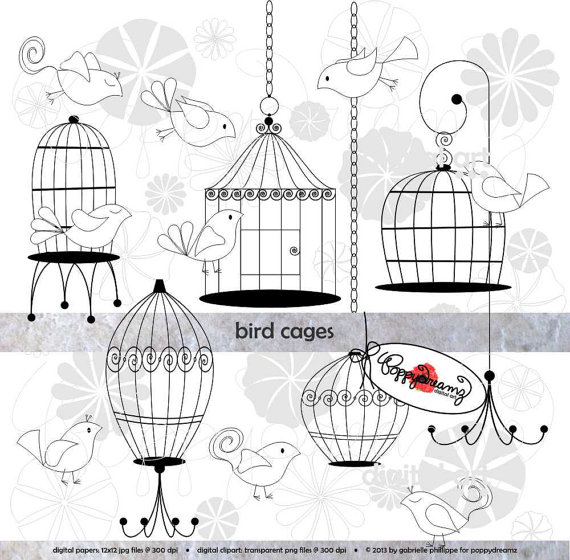 Bird Cages  Clip Art Pack  300 Dpi Transparent Png  Wedding Baby    
