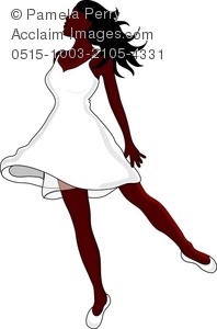 Clip Art Image Of A Black Woman Dancing With Joy   Acclaim Stock    