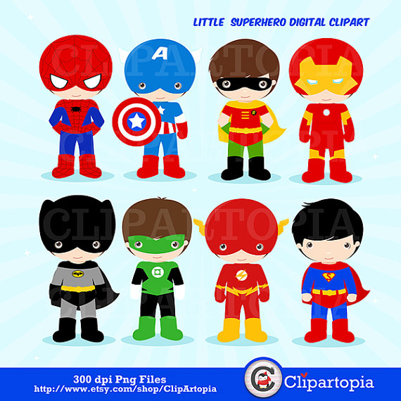 Clipart   Superboys Clipart   Superhero Clip Art  Super Hero Clipart