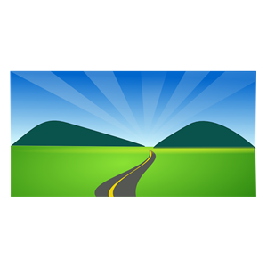 Country Road Clipart