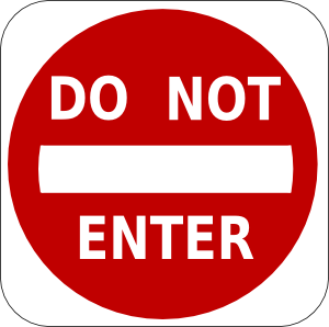 Do Not Enter Sign Clip Art At Clker Com   Vector Clip Art Online
