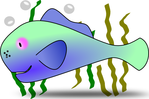 Fish In The Sea Clip Art At Clker Com   Vector Clip Art Online