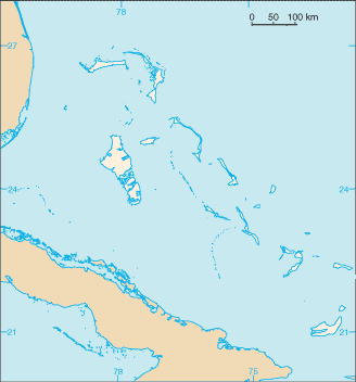 Map Bahamas Blank