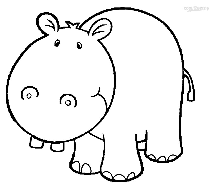Printable Hippo Coloring Pages For Kids   Cool2bkids