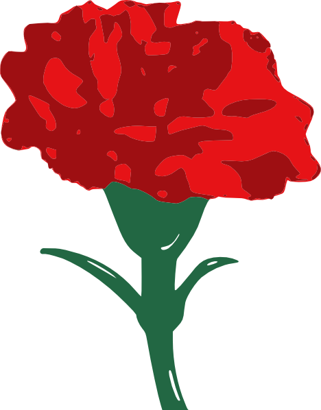 Red Carnation Clip Art At Clker Com   Vector Clip Art Online Royalty    