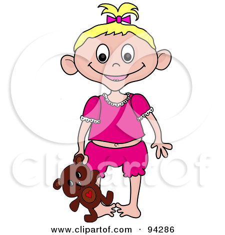 Royalty Free  Rf  Clipart Illustration Of A Little Caucasian Girl In