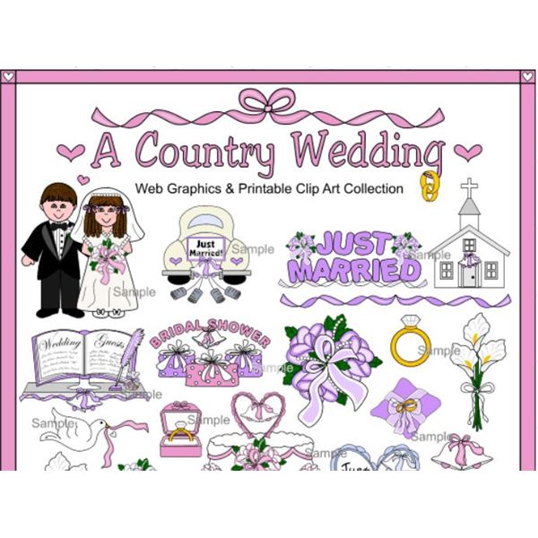 Wedding Border Clipart  Country Clipart