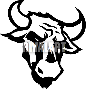 Bull Head With Horns Clipart   Free Clipart