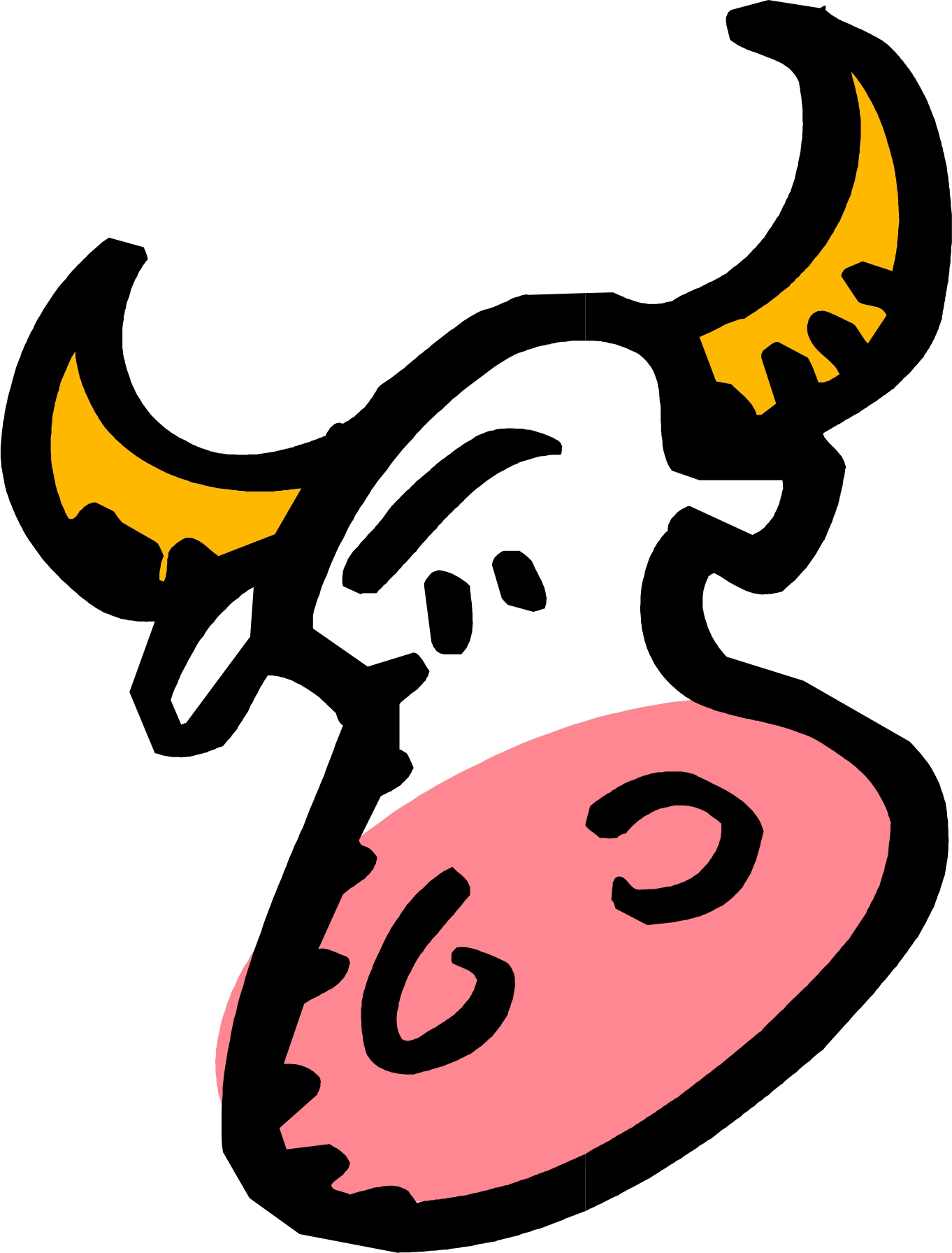 Cartoon Cow Face   Clipart Best