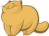 Fat Cat Clip Art Vector Graphics  563 Fat Cat Eps Clipart Vector And    