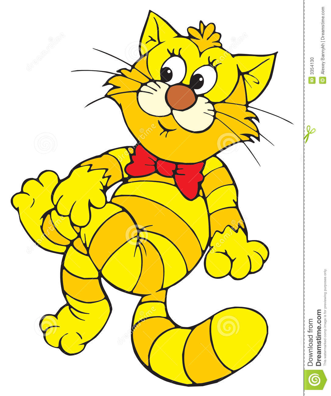 Funny Cat  Vector Clip Art  Stock Photo   Image  3354130