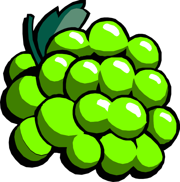 Green Grapes Clip Art At Clker Com   Vector Clip Art Online Royalty    