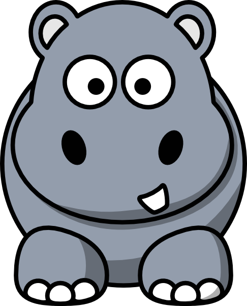 Hippo Clip Art At Clker Com   Vector Clip Art Online Royalty Free