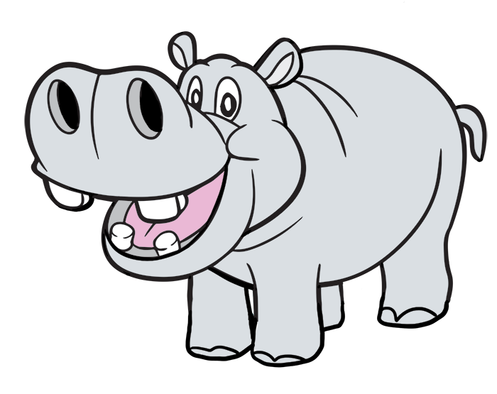 Hippo Head Clipart This