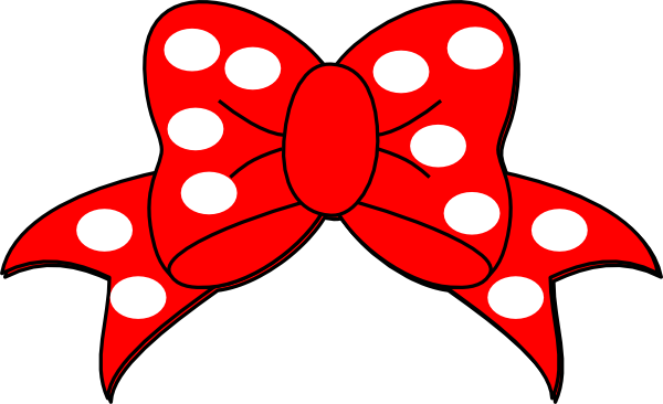 Polka Bow Clip Art
