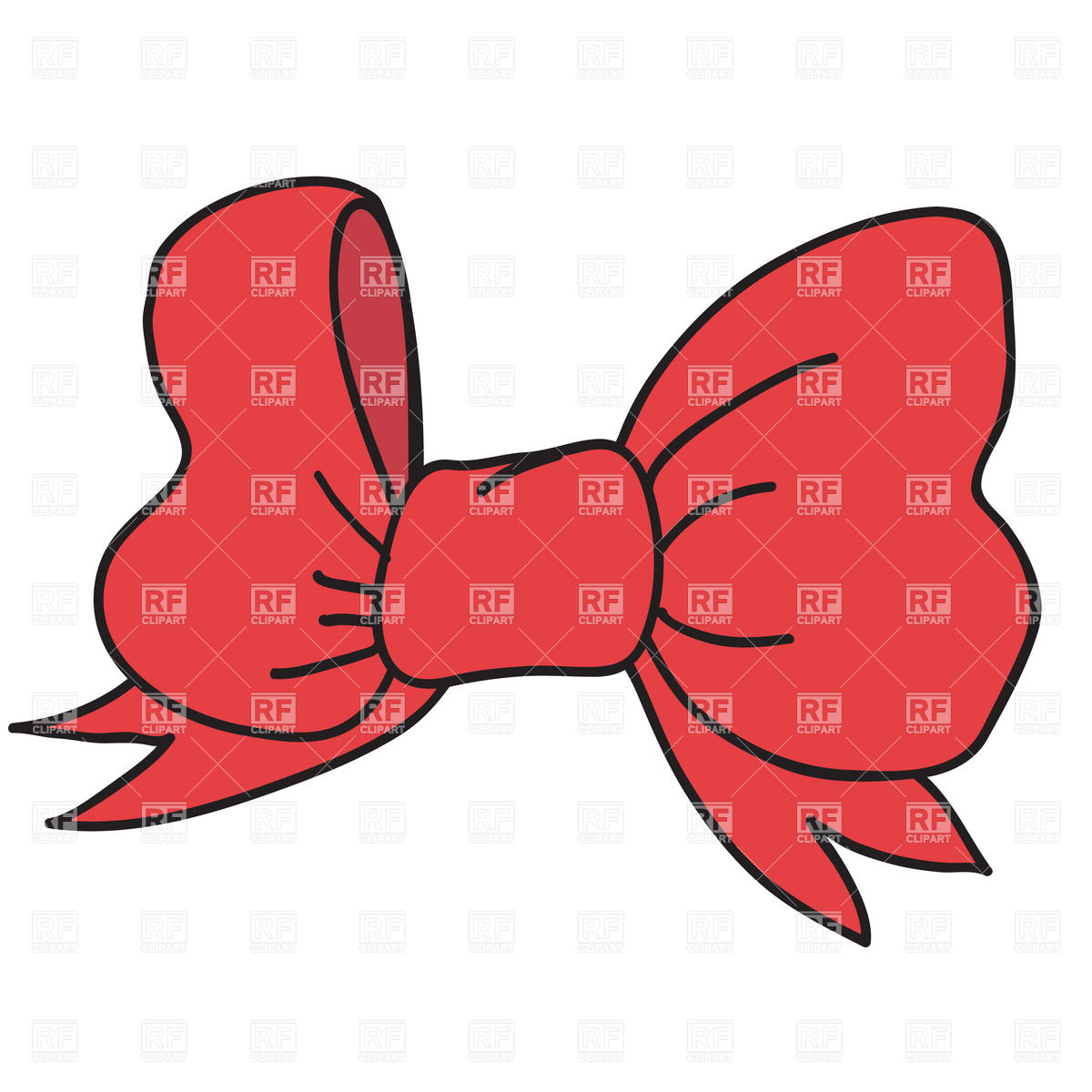 Red Bow 21805 Beauty Fashion Download Royalty Free Vector Clipart