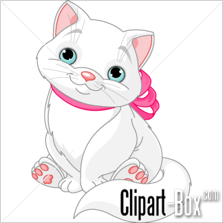 Related Fat White Cat Cliparts  