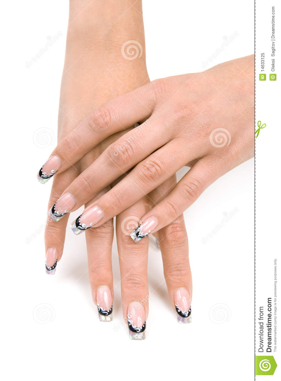 Women S Hands With A Nice Manicure  Royalty Free Stock Photo   Image