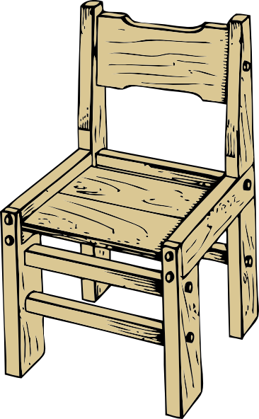 Wooden Chair Clip Art At Clker Com   Vector Clip Art Online Royalty