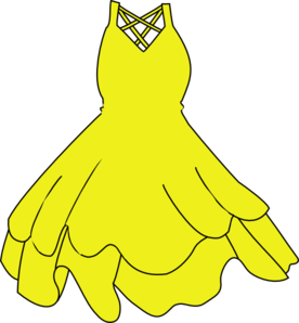 Yellow Dress Clip Art At Clker Com   Vector Clip Art Online Royalty    