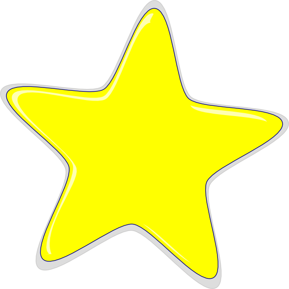 Yellow Star Clip Art At Clker Com   Vector Clip Art Online Royalty    