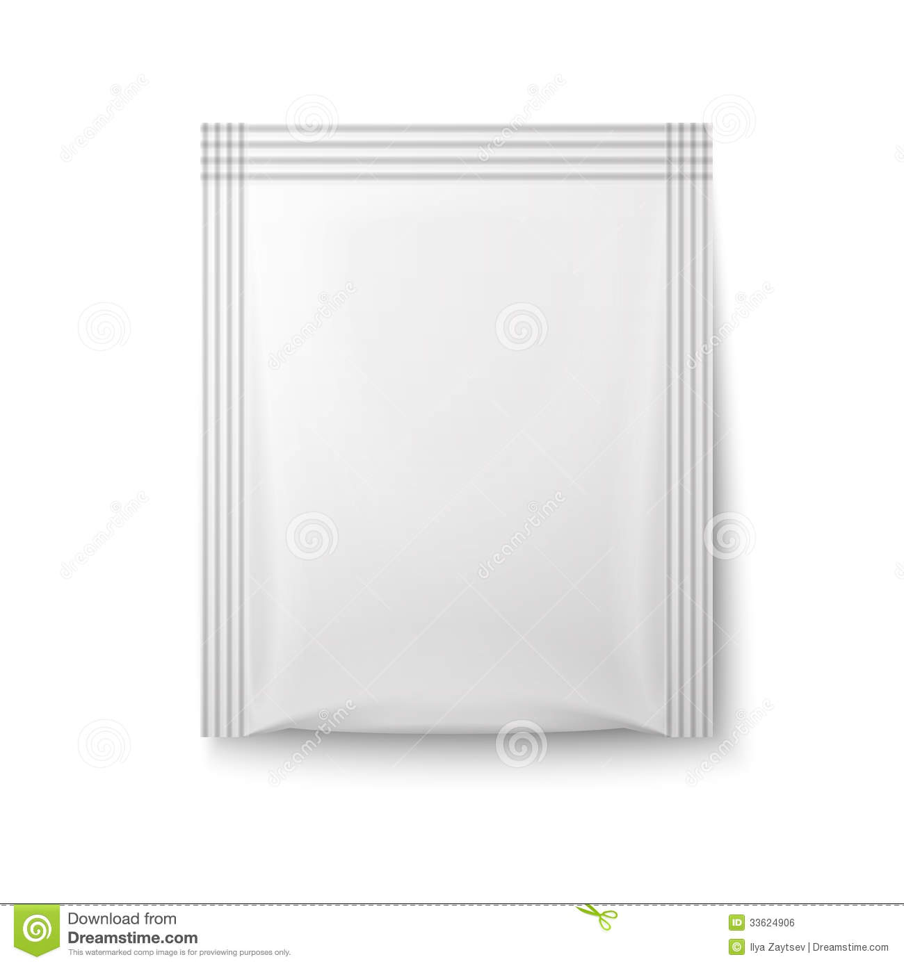 Bag Of Sugar Clipart White Paper Sachet Bag