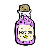 Cartoon Magic Potion   Clipart Graphic