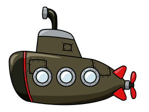 Free Cartoon Submarine Clip Art