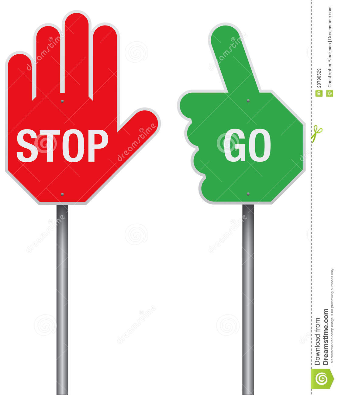 Go Sign Clipart Stop And Go Signs Royalty Free