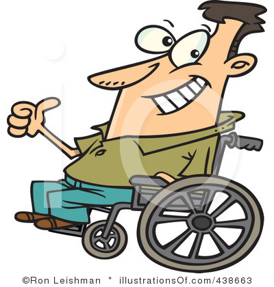 Optimism Clipart Royalty Free Wheelchair Clipart Illustration 438663
