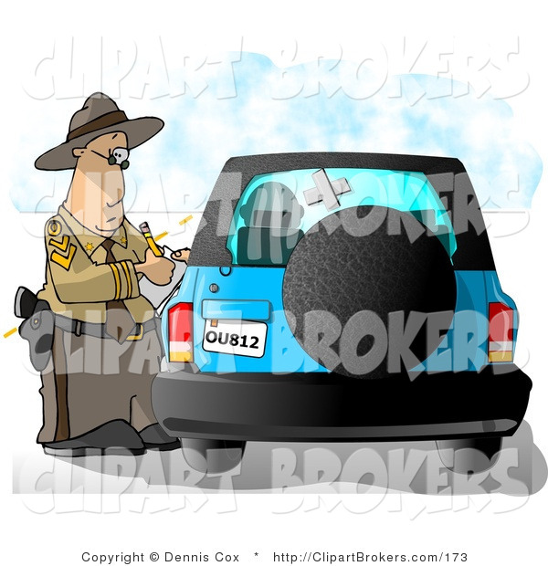 Police Clip Art Image Meter Maid Writing Parking Ticket