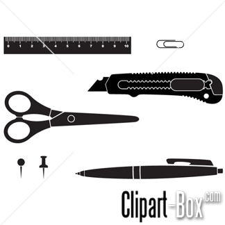 Related Office Tools Cliparts